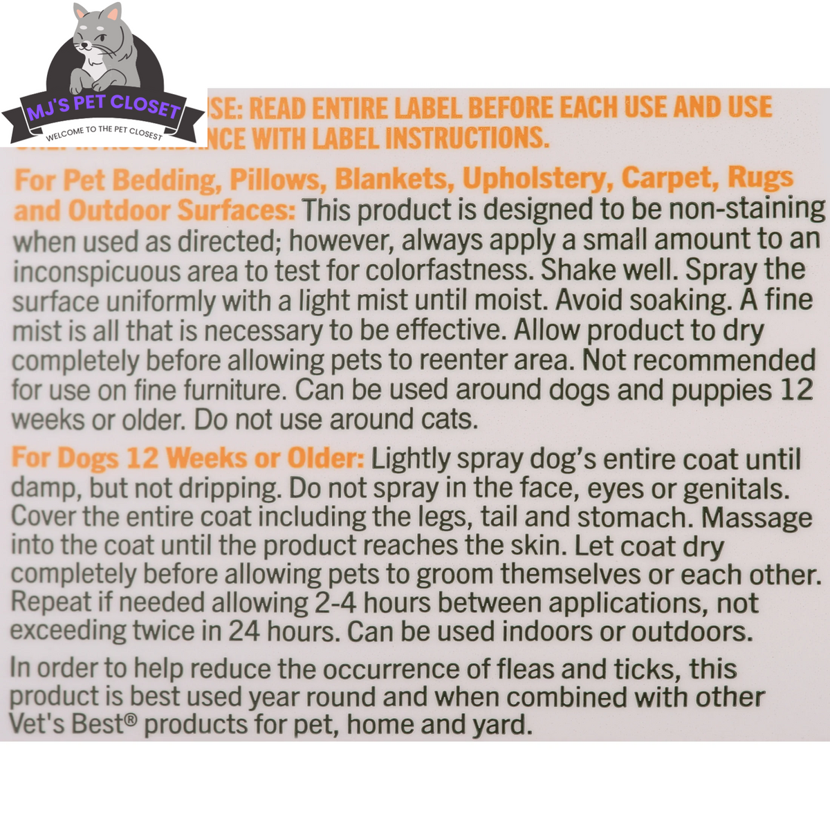 Flea and Tick Home Spray